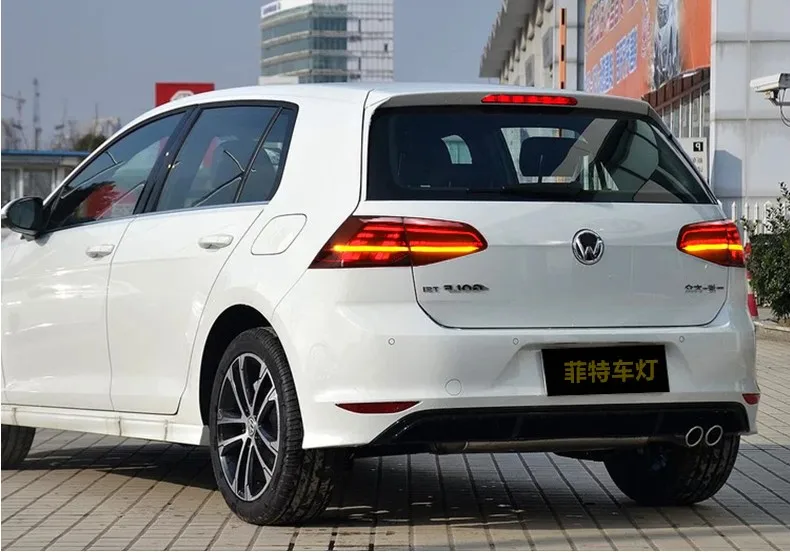 Чехол для автомобиля задние фонари для Volkswagen VW Golf 7 MK7 Golf7 Golf7.5 MK7.5 задние фонари все светодиодный задний фонарь динамический сигнал поворота