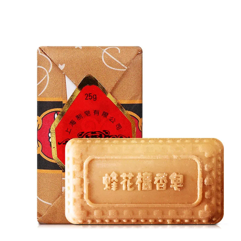 25 г пчелиный и цветочный запах китайский сандаловый мыло Мини дорожная посылка