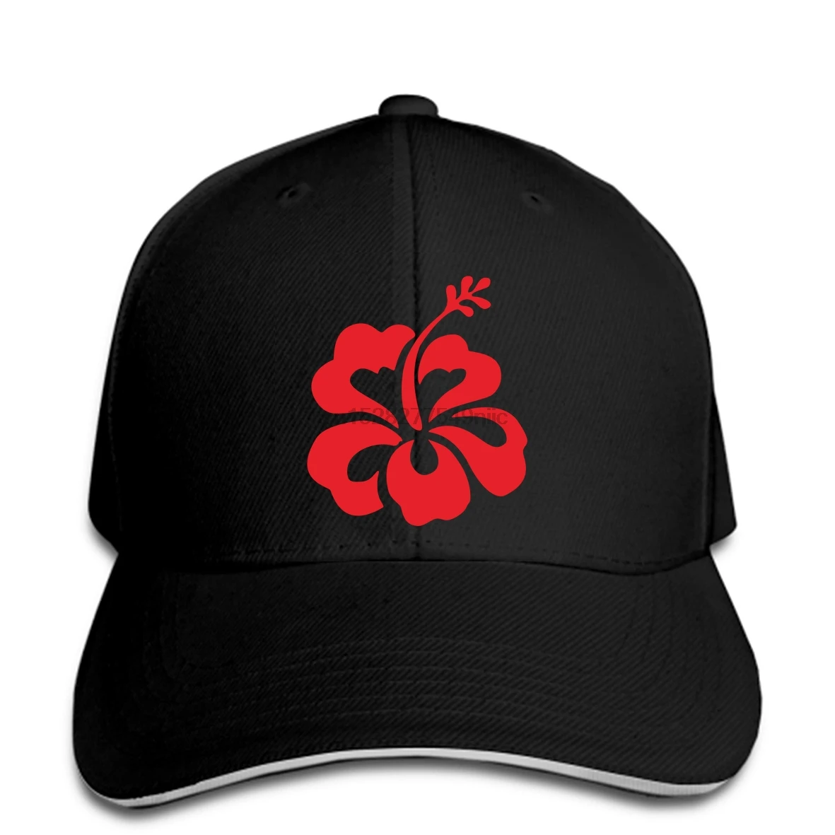 Men Baseball Cap Hibiscus Flower Logo Vector Format Cdr Ai Eps Svg