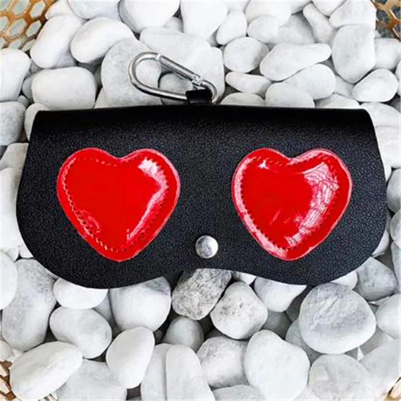 Fashion PU Leather Glasses Bag Kawaii Cartoon Multi-function Eyeglasses Case For Women Sunglasses Storage Protection