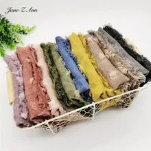 Jane Z Ann Baby реквизит для фотосессии новорожденных многоцветные платки с кисточками хлопковая льняная одежда 60 см* 165 см аксессуары для студийной съемки