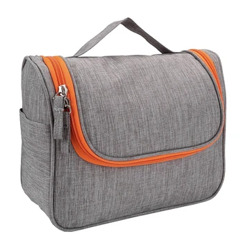 

Toiletry Bag Fabric Storage Bag - Waterproof Large Capacity Cosmetic Bag for Travel Vacation - Gray