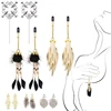 1 Pair Feather Metal Bells Nipple Clamps SM Nipple Ring Flirting Teasing Sex toys Bondage Kit Slave Bdsm Girl Exotic Accessories 1