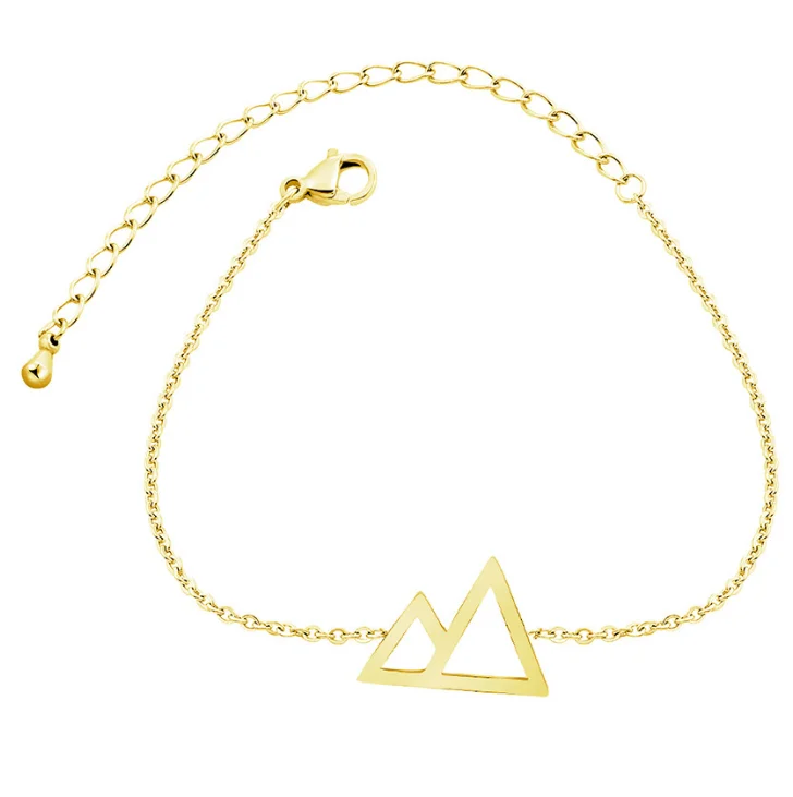 

Gold Silver Chain Bangle Bracelet Fashion Women Jewelry Gift