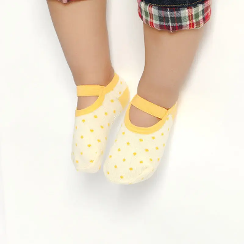 Baby Polka Dot Foot Socks Accessories Girl Anti-slip Cotton Trim Socks Infant Toddler Newborn Elastic Band Slipper Shoes Boots