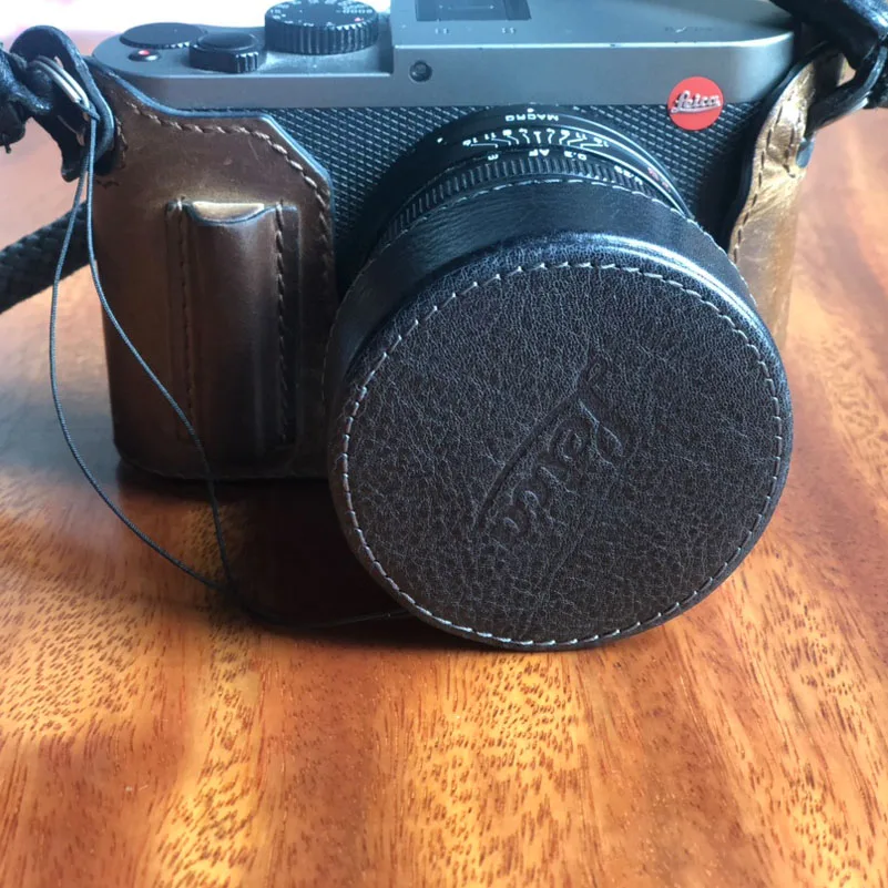 Крышка объектива камеры ручной работы из натуральной кожи для leica Q typ116 QP Q2 |