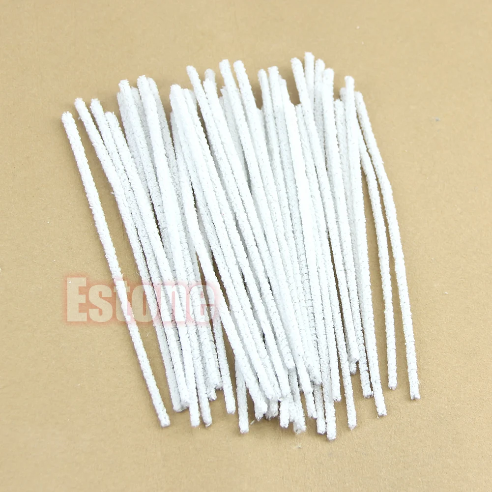 50pcs Smoking Pipe Cleaners Intensive Cotton Tobacco Smoke Cleaning Tool  Rods US