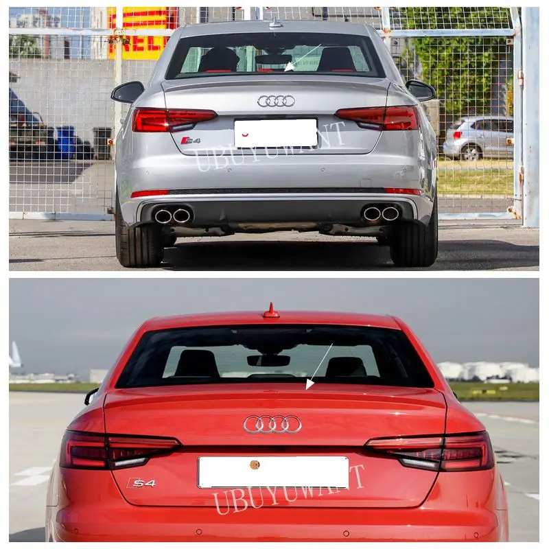 

UBUYUWANT Rear trunk spoiler For Audi A4 B9 2017-2020 ABS material black or Unpainted primer color rear spoiler for Audi A4 B9