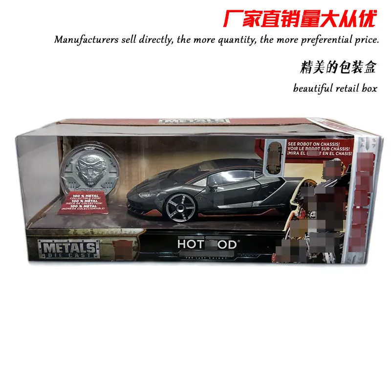 HOT ROD Car JADA 1/24 масштабная модель автомобиля игрушки 1970 Плимут Barracuda литая металлическая модель автомобиля игрушка для коллекции, подарок, дети - Цвет: HOT ROD Car