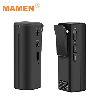 

MAMEM Portable 2.4GHZ Wirelss Microphone HD Digital Lavalier Microphone 50-15KHz 360 Degree Sound Pickup Transmitting-Receiving