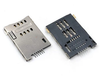 10 шт./лот MICRO SIM 6P держатель для карт маленькая карта 6P самоотскакивающийся пуш-ап мобильный телефон SIM держатель для карт SIM карта