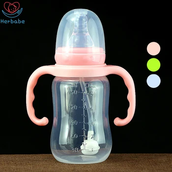 

Herbabe Baby Drinking Cups with Straw BPA Free Water Bottle for Kids 0-3 Years Old Toddler Feeding Milk Bottles 360 Sippy Cup