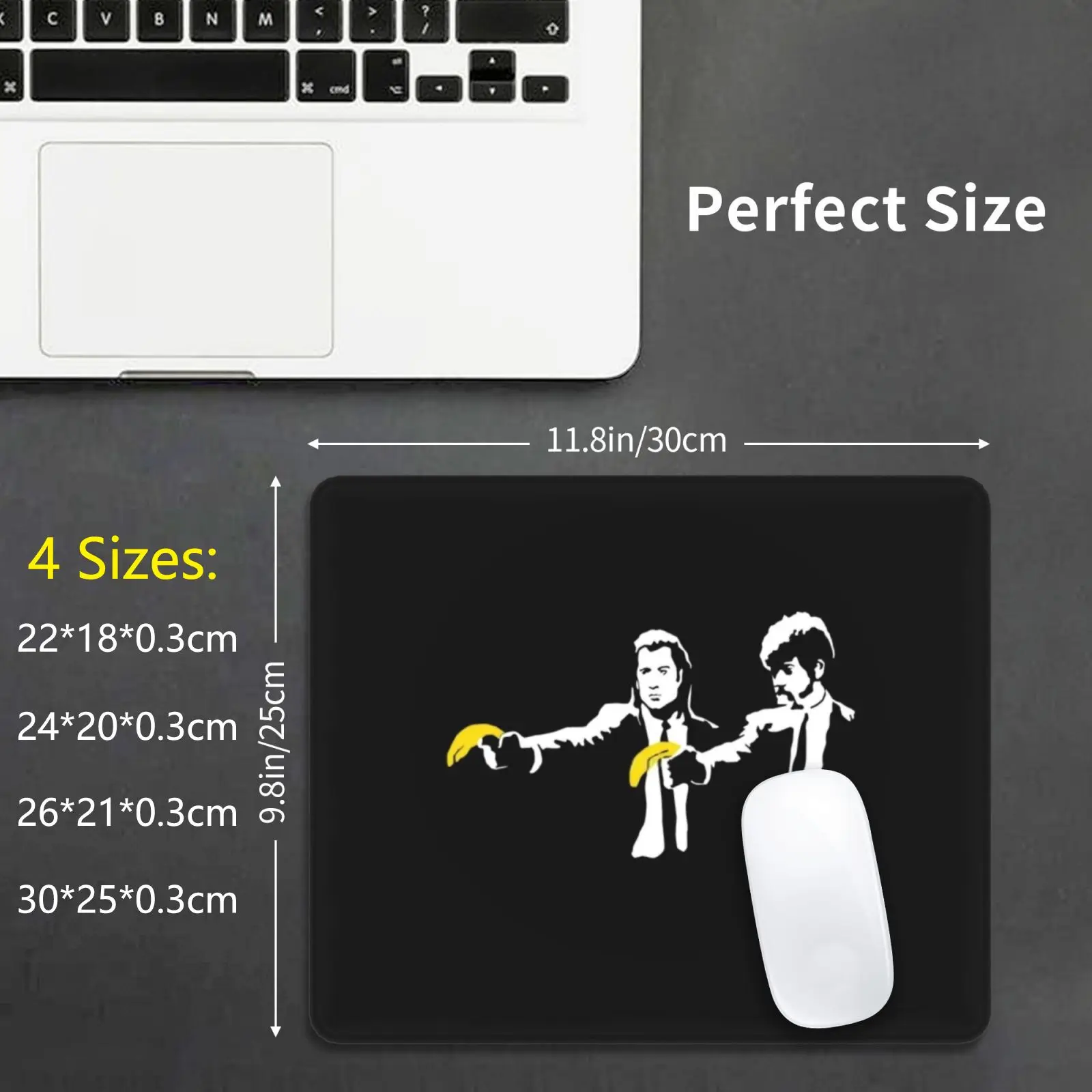 Banksy Pulp Fiction Mouse Pad Stampa Fai Da Te Cuscino Dismaland Banksy Pulp Fiction Banane Quintino Tarantino