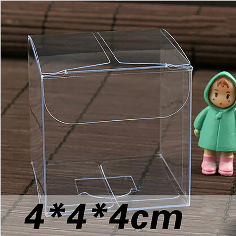

Wholesale Newest 4*4*4cm Clear PVC Box Packing Wedding/Christmas Favor Chocolate Candy Apple Gift Event Transparent Box/Case