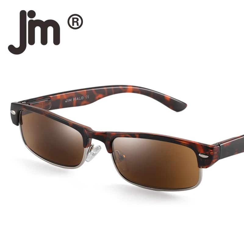 JM солнцезащитные очки с половинной оправой читатели весна шарнир солнцезащитные очки с диоптриями для мужчин и женщин
