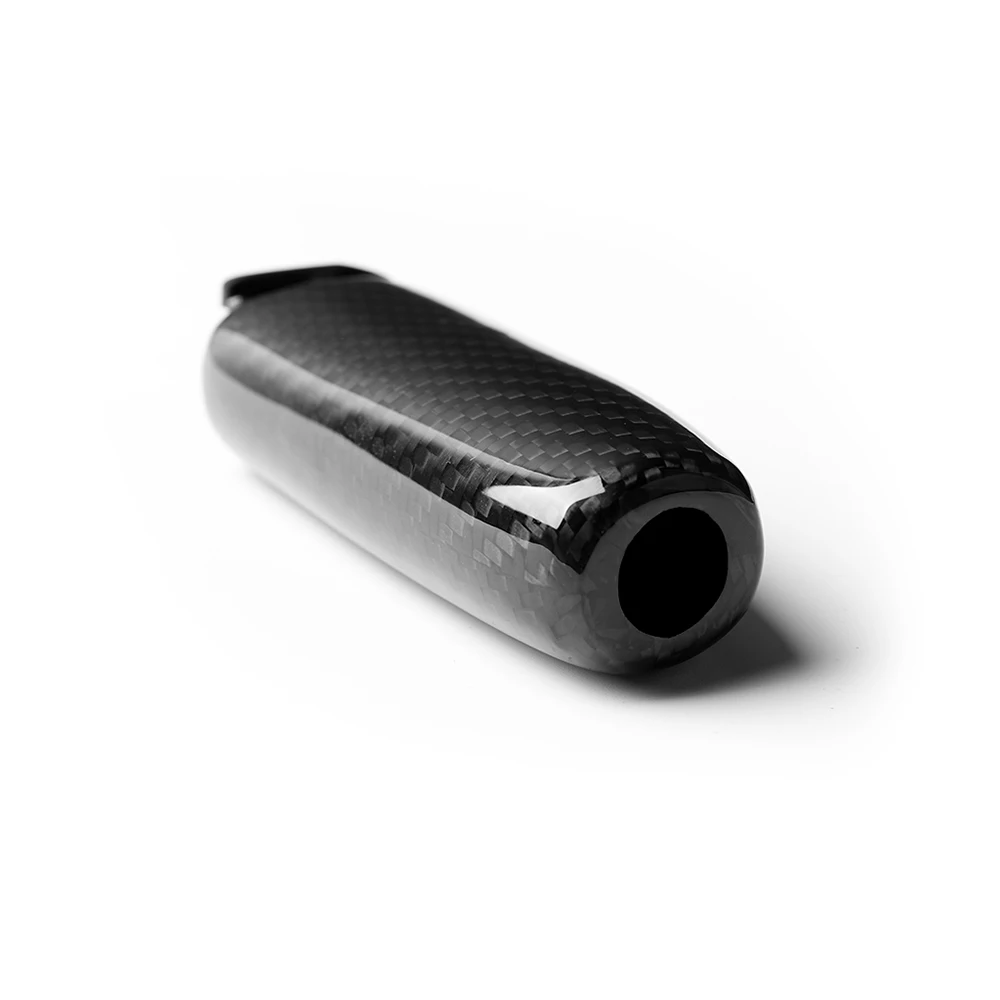 

1pc Car Handbrake Grips Cover black Carbon Fiber high quality auto Handbrake Grips Cover For Ford Mustang 2015-2019