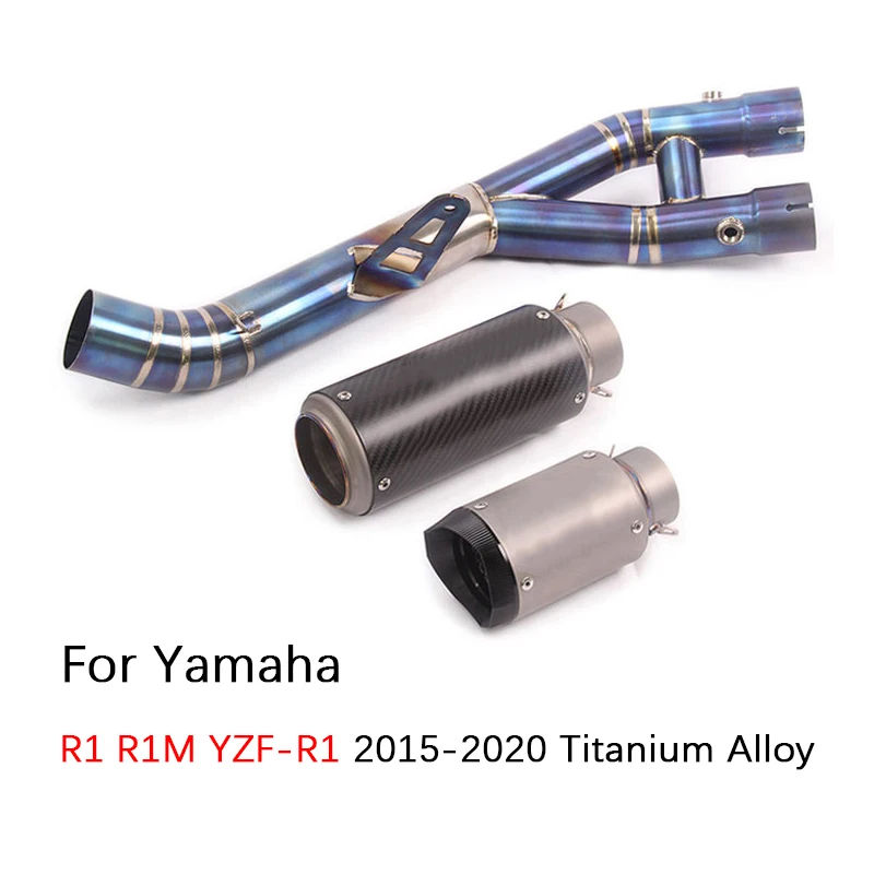 Выхлопная труба для мотоцикла Yamaha R1 R1M 2015 2020 средняя выхлопная скользящая на 61 мм