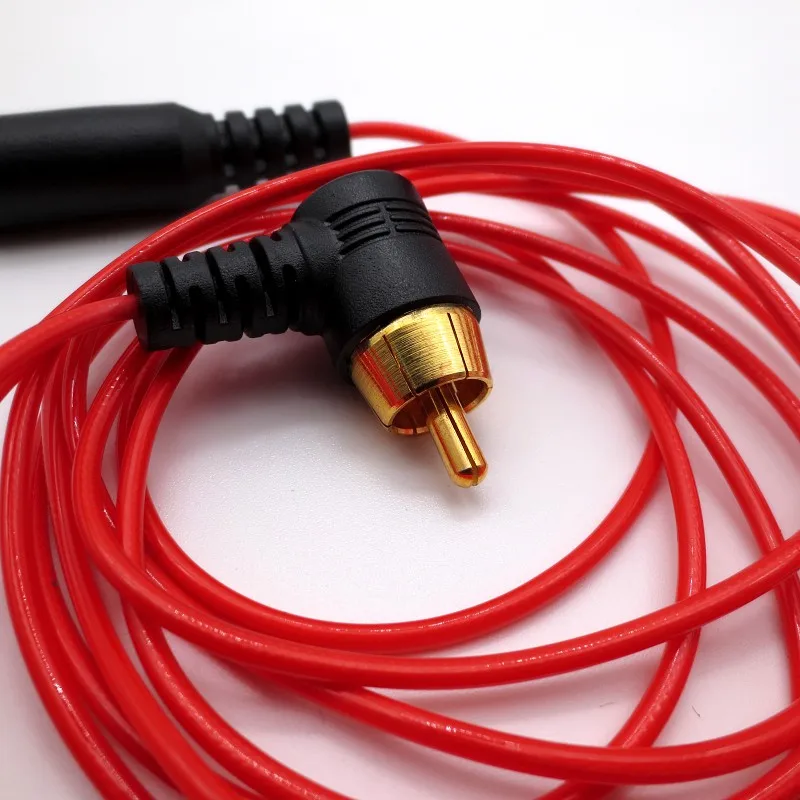 Татуировки RCA Клип шнур тонкий кабель с угловой RCA разъем для татуировки питания