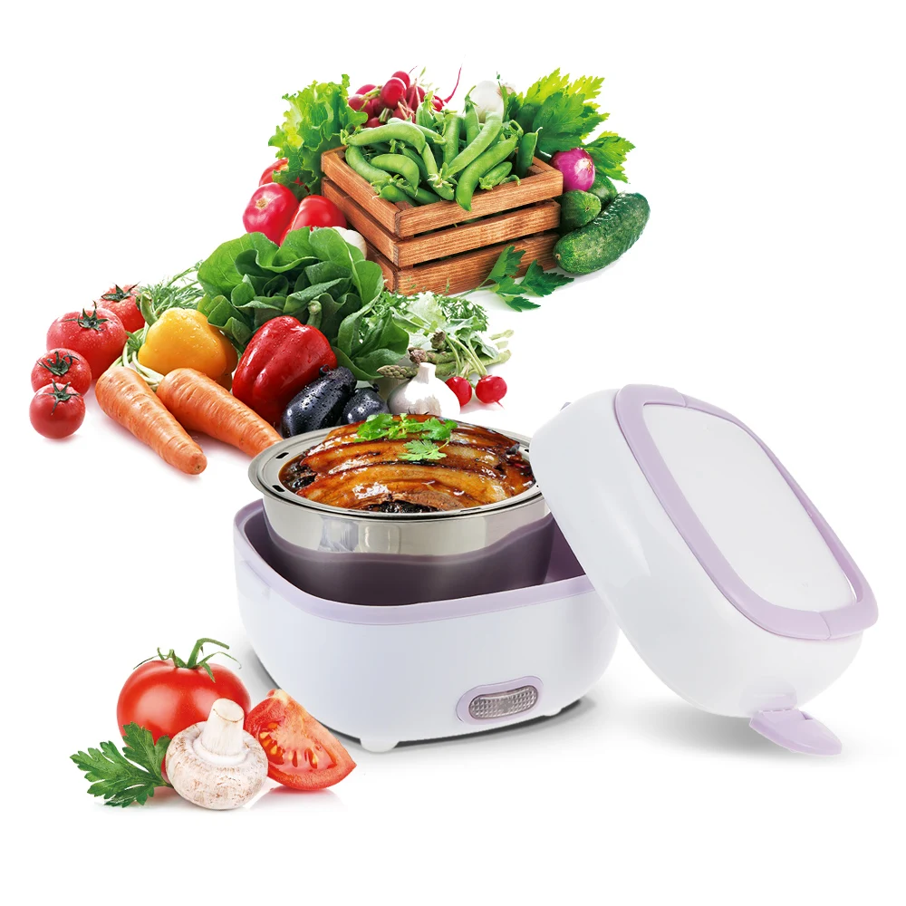 

Multifunctional Mini Rice Cooker Electric Meal Box Thermal Insulation LunchBox Electric Heating Box with Steamer Outdoor