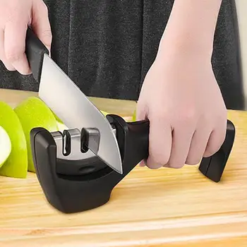 

VKTECH Knife Sharpener Professional Kitchen Sharpening Stone Grinder knives Whetstone Tungsten Diamond Ceramic Sharpener Tool