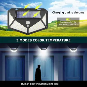 

114 LED 2400mA Solar Wide-angle Light Wireless Energy Saving Outdoor Yard Lamps Excellent Illumination up to 1000 Lumens