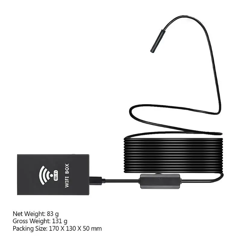 F140 WiFi эндоскоп HD 1600*1200P 8 светодиодный 8 мм объектив промышленный IP68 Водонепроницаемый Бороскоп Подводные камеры для iOS/Android/Windows