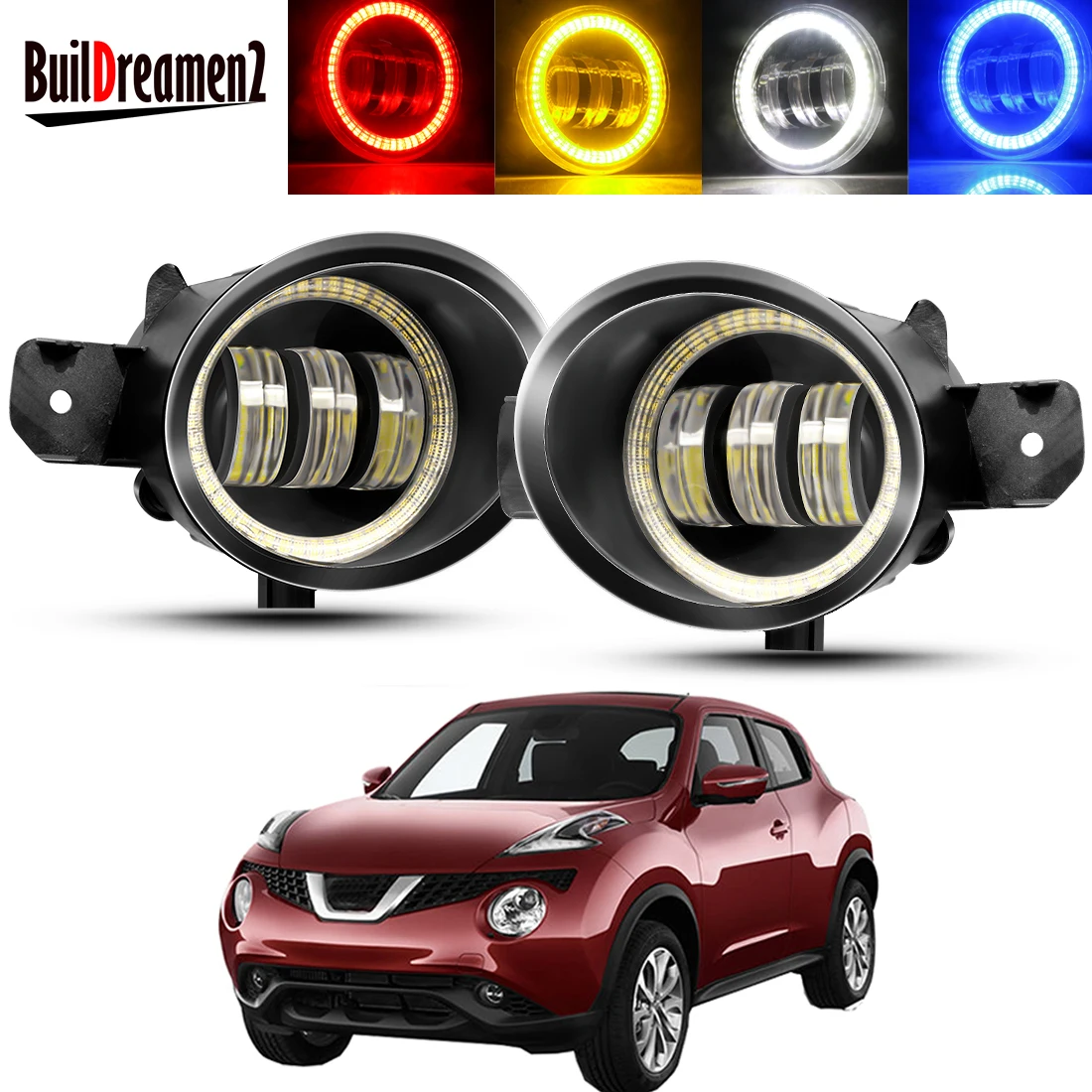 Комплект противотуманных фар Angel Eye для Nissan Juke 2015 2016 2017 2 шт. передний бампер