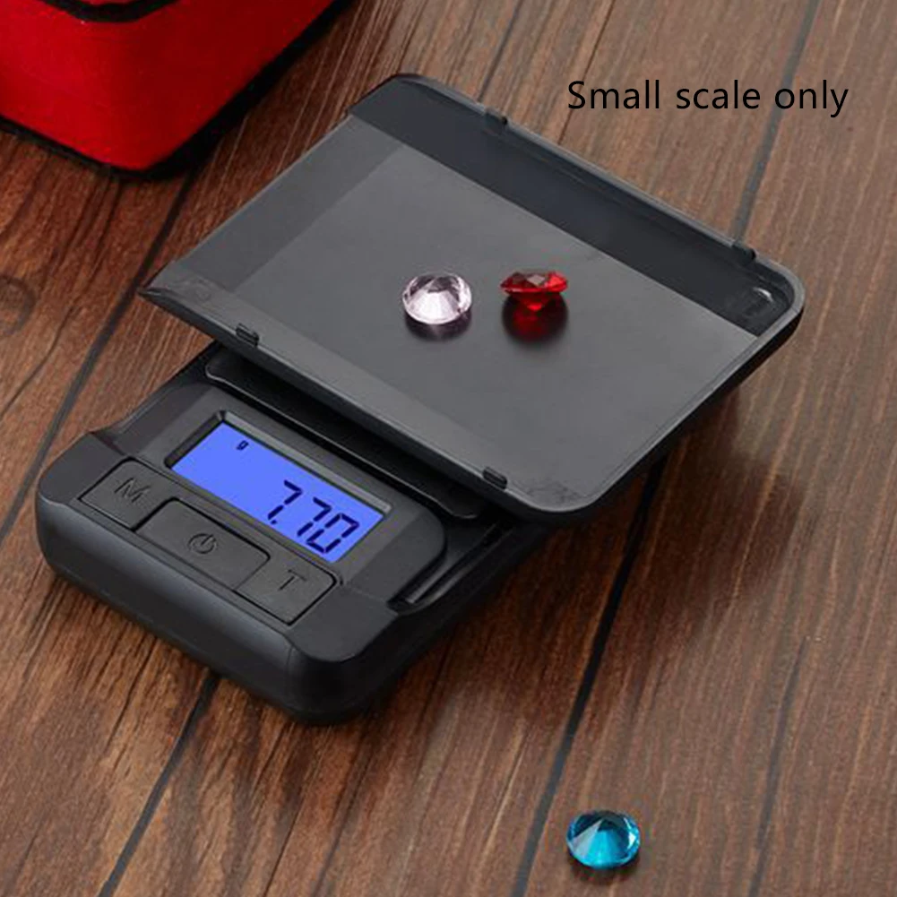 0.01g Digital Scale Backlit Kitchen Portable High Accuracy Grams Powder Weighing Balance LCD Display Jewelry Carat Pocket Mini - Цвет: 100g 0.01g