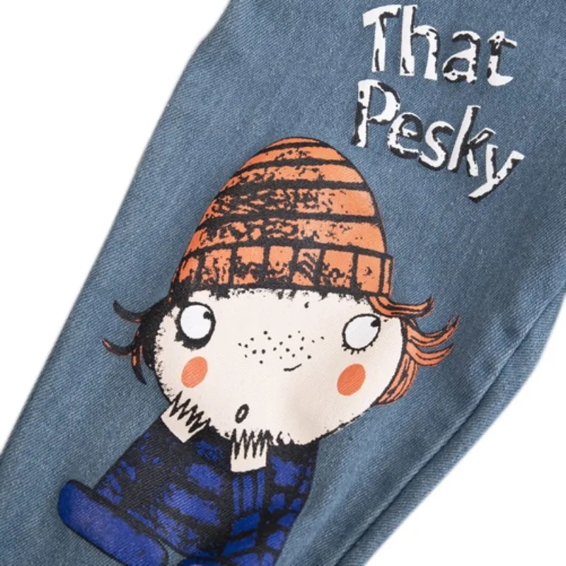 Джинсовые штаны для мальчиков и девочек от 6 до 4 лет Детские джинсы Модные осенние детские эластичные штаны с рисунком для девочек