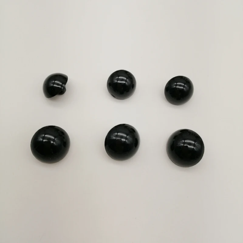 100pcs Toy Eyes Black Buttons with Shank Doll Soft Toy Eyes Craft Animal Eyes for Toys DIY Handmade Clothing Sewing Accessories 4