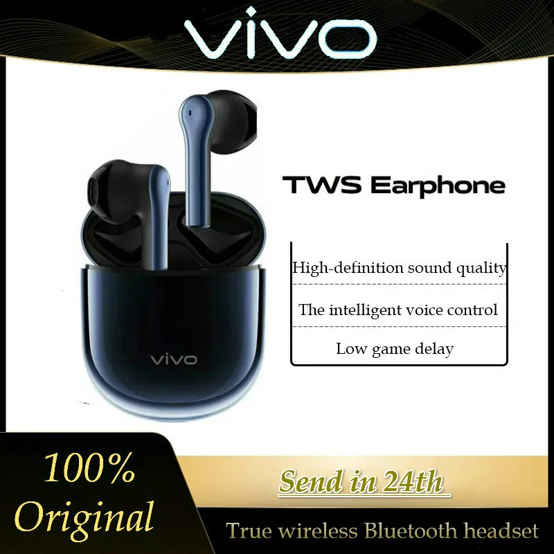 

Original VIVO TWS Neo Earphone Earbuds 14.2mm aptX AAC BT5.2 IP54 Wireless bluetooth headset X50 X30 Pro iqoo Nex 3 U3x Z5x V17