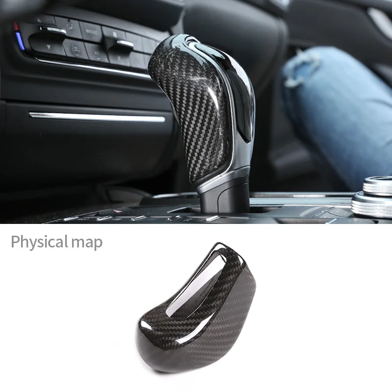 

For Maserati 2013-2018 Ghibli Quattroporte Levante Gear Shift Knob Head Cover Decorative Sticker Gears Car Interior Accessories