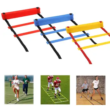 

12 Rung Nylon Straps Agility Training Ladders Soccer Football Speed Ladder Training Stairs Fitness Equipment