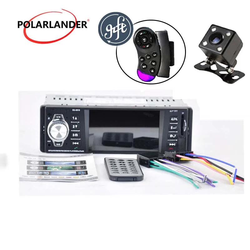 With Rear Camera Автомобильный радиоприемник, Кассетный плеер, Авторадио 4," HD MP5 FM/USB/1 Din/пульт дистанционного управления/USB порт 12 В, автомобильный Аудиомагнитола, Автомобильный MP3 bluetooth - Цвет: With Rear Camera