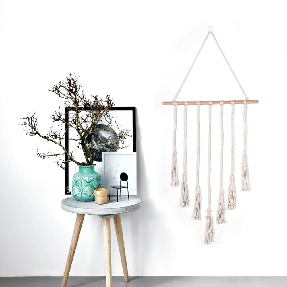 

Northern European-Style Life Home Decoration Weaving Braid Tapestry Cotton Thread Tassels Bohemian Tapestry Wall Decorations MS7