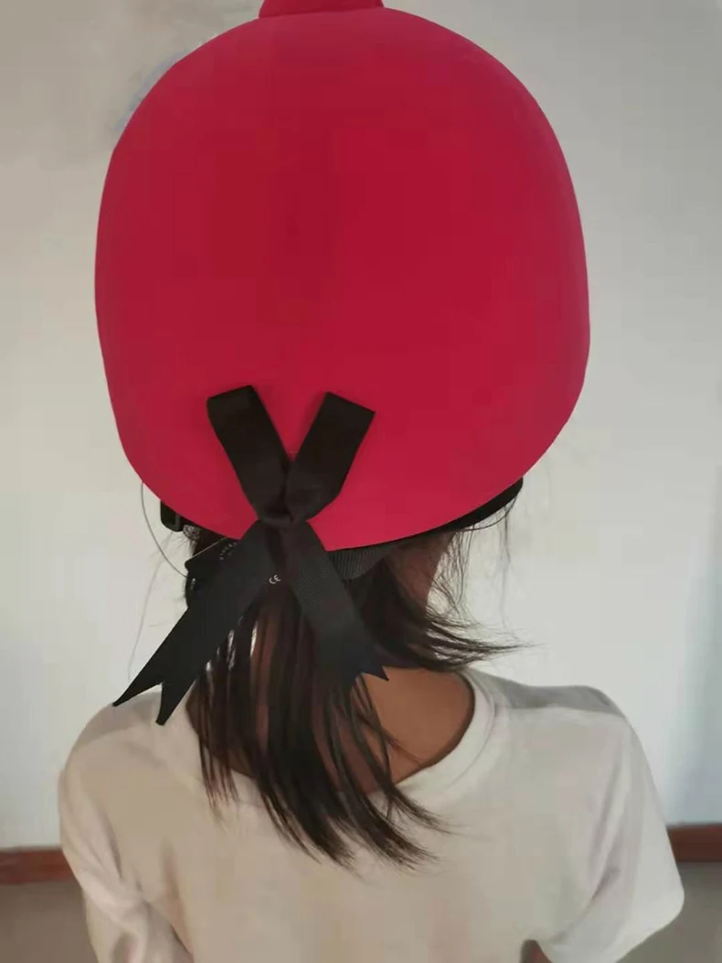 Children Horse Riding Helmet Classic Velvet Equestrian Kids Equipments Safe Cap Cheval Knight Car Motorcycle Protecting Helmet