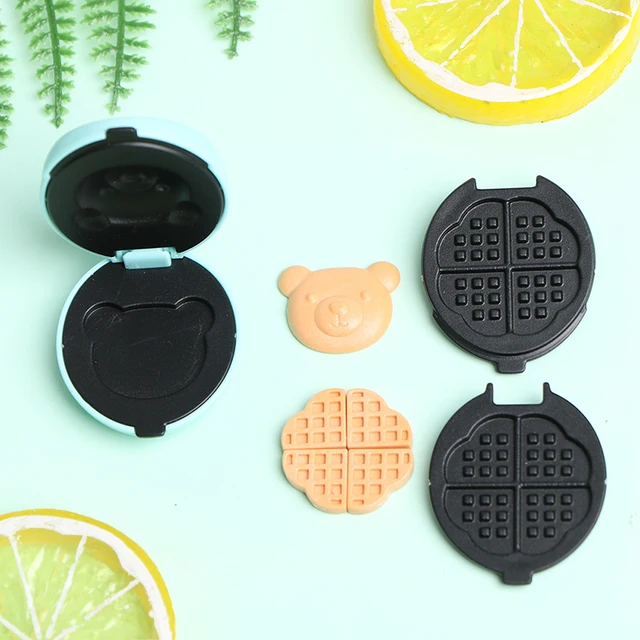 1set Electric Oven for barbies blyth Kitchen Furniture Decration Accessories 1/6 Scale Dollhouse Miniature Food Mini Bread Maker 2