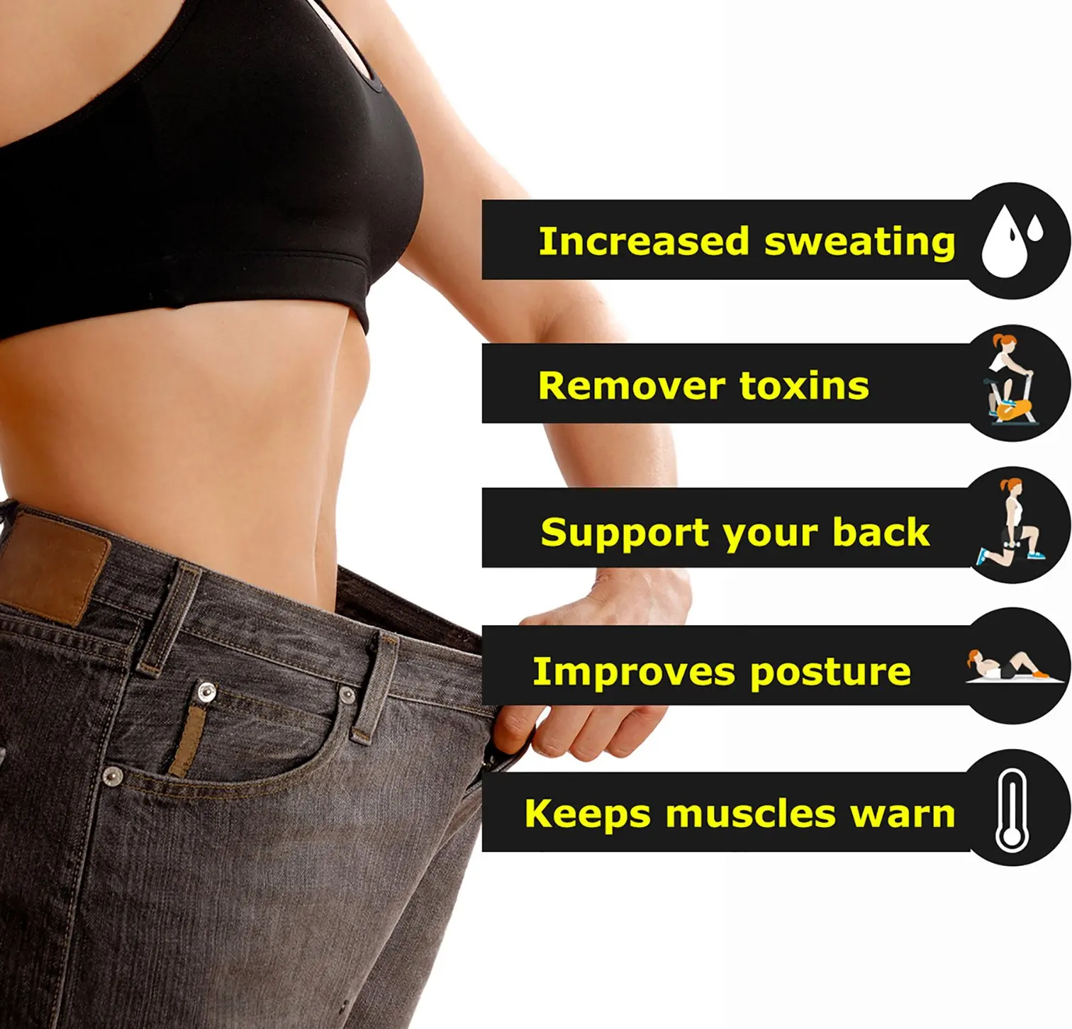 Sweat Vest for Women Workout Training Heat Trapping Zipper Sauna Vest Slimming Tank Top Fat Burn Body Shaper Corset for Women