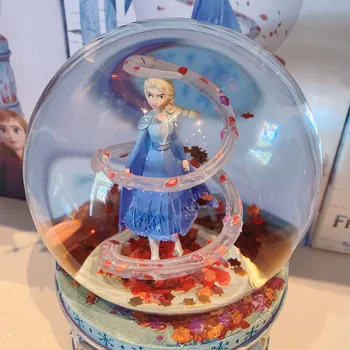 

Disney Frozen Elsa Princess Music Magic Crystal Ball Gift Decoration Action Figure Model Toy Children Birthday Present M4723