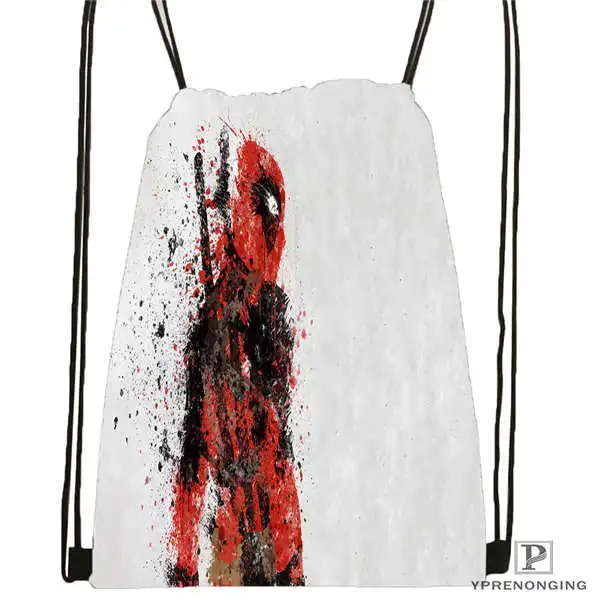 Drawstring Backpack Сумка Рюкзак со шнурком походная сумка на шнурке милый рюкзак для детей(черная спинка) 31x40 см#180611-01-02 - Цвет: Drawstring Backpack