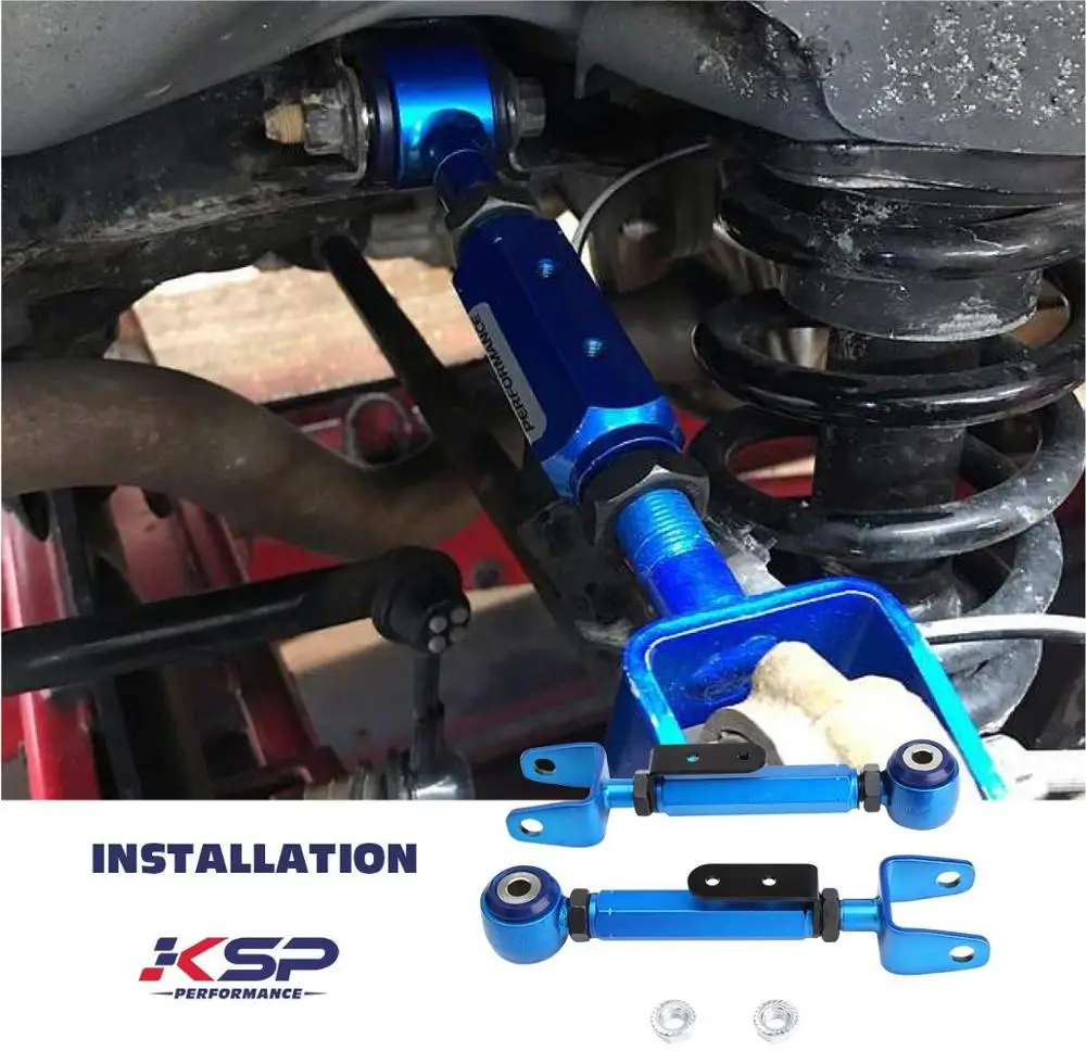 Kingsun Rear Adjustable Alignment Suspension Camber Toe Kit/Traction Control Rod For Honda CRV 02-06