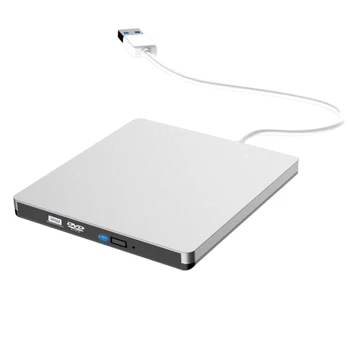 

External CD DVD Drive USB 3.0 Ultra Thin DVD Player CD Burner for Laptop Mac Desktop WINXP WIN7 / 8/10 MAC OS VISATA