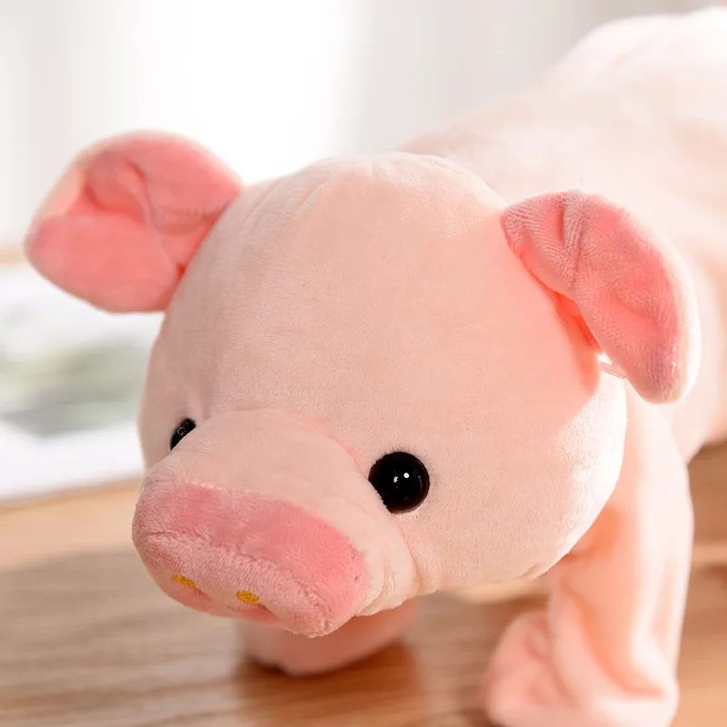 Горячая Распродажа стиль электрическая музыка чучела Свинья год Lucky Pig детский подарок плюшевая кукла образец настраиваемый