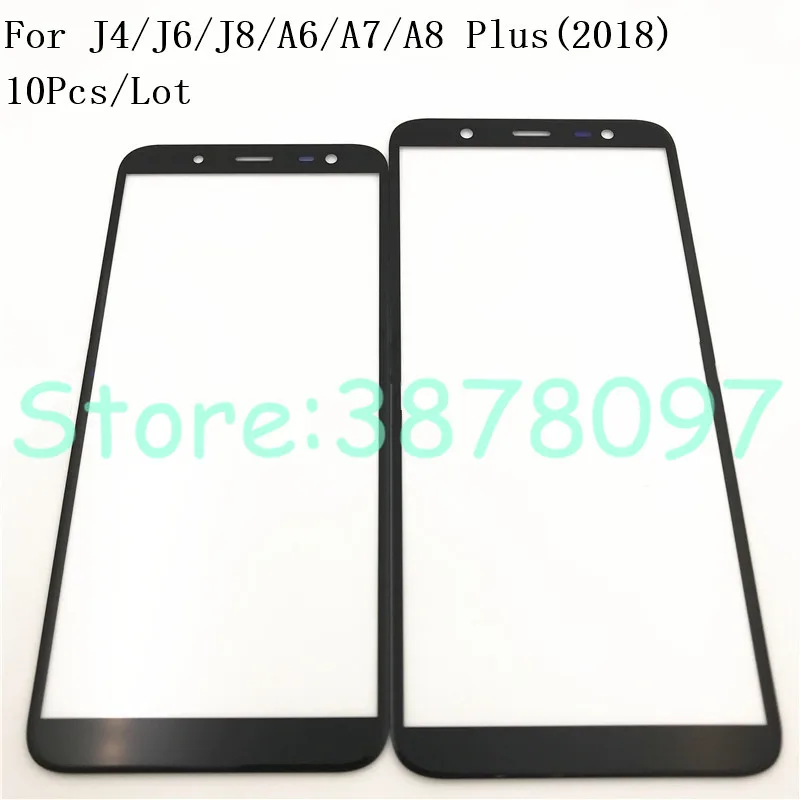 10 шт. Переднее стекло сенсорной панели экрана A530 A730 для SAMSUNG Galaxy j4 j6 j8 Plus 2018
