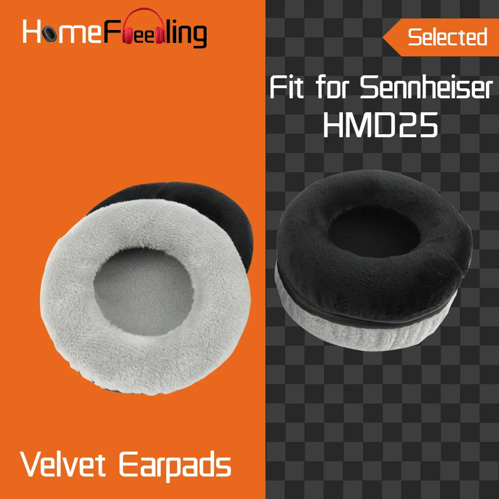 Homefeeling Earpads for Sennheiser HMD25 Headphones Earpad Cushions Covers Velvet Ear Pad Replacement