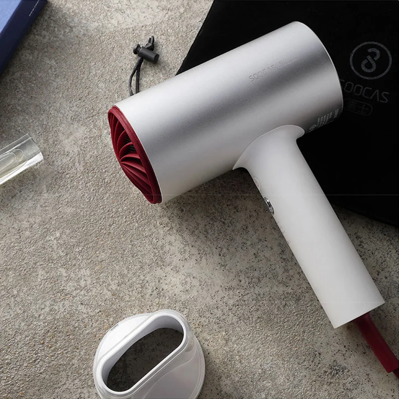 Xiaomi Mijia Soocas фен с отрицательными ионами для волос корпус из алюминиевого сплава