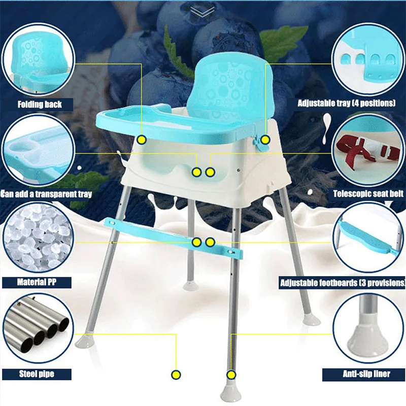 Детское кресло для кормления, сиденье для стульчика, превосходный пластиковый детский стульчик для кормления, детское кресло для кормления с пластиной и подушкой