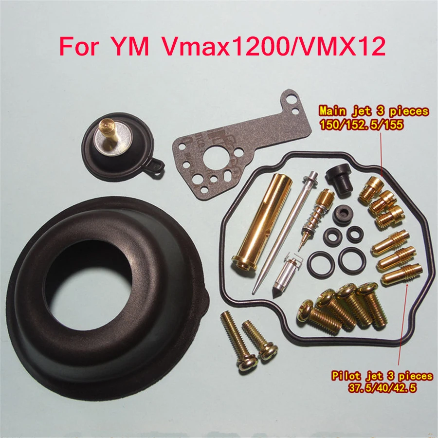 Мотоцикл Карбюратор Ремонтный комплект для YM Vmax1200/VMX12 с большой и небольшой диафрагмой