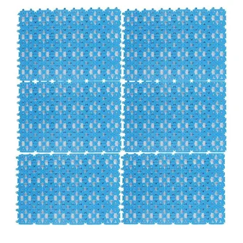 

JEYL 6-Pack Pet Mat for Bunny Rabbit Cage Plastic Heart Hole Splice Feet Pad Water Leak Holder in Cages Dog Cat Rabbit Mats