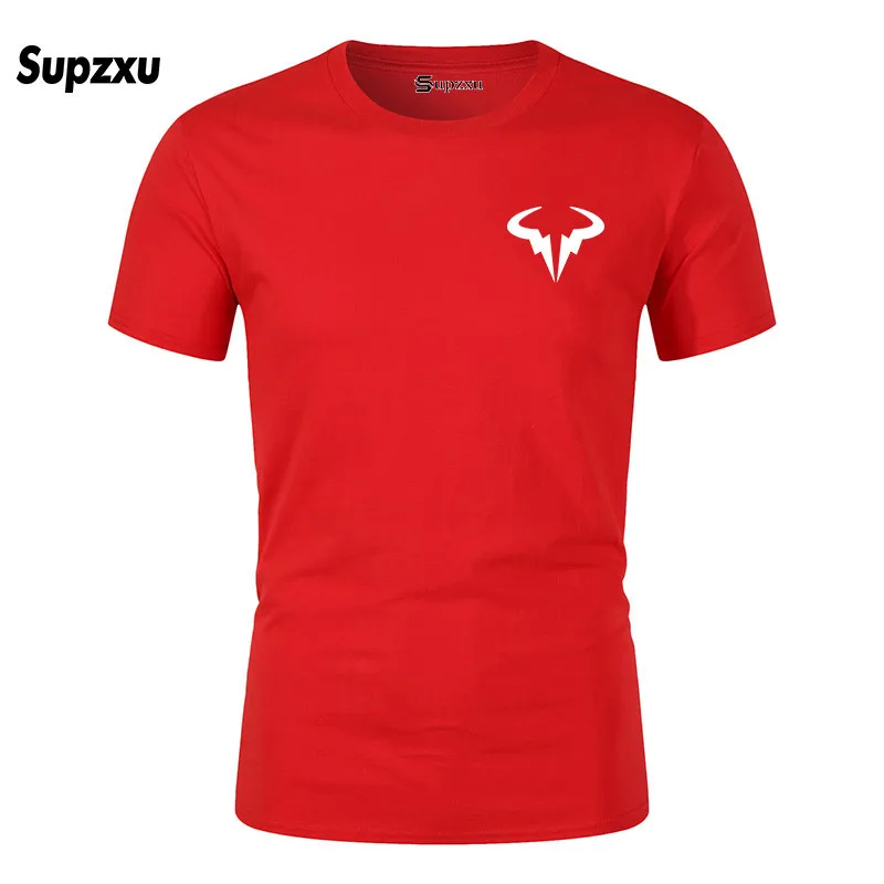 New popular Rafael Nadal tennis player men's black cotton T-shirt high quality men's T-shirt tops T-shirt